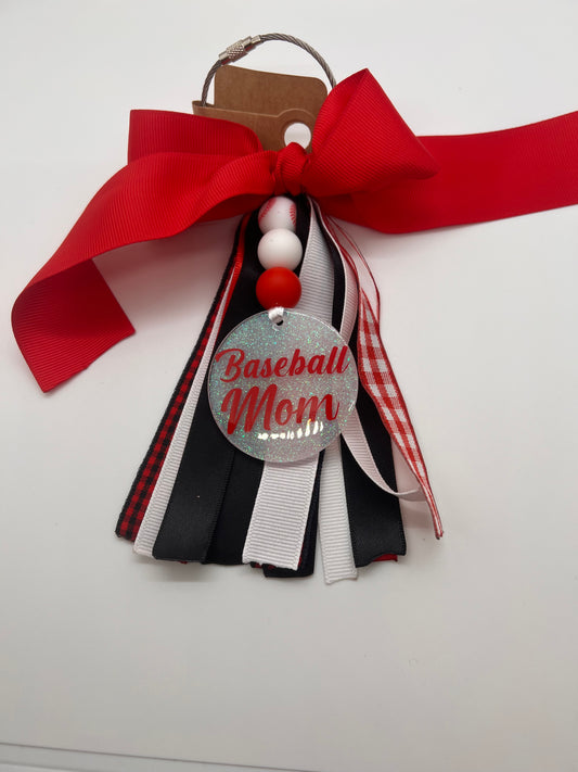 Baseball Mom Bag Charm