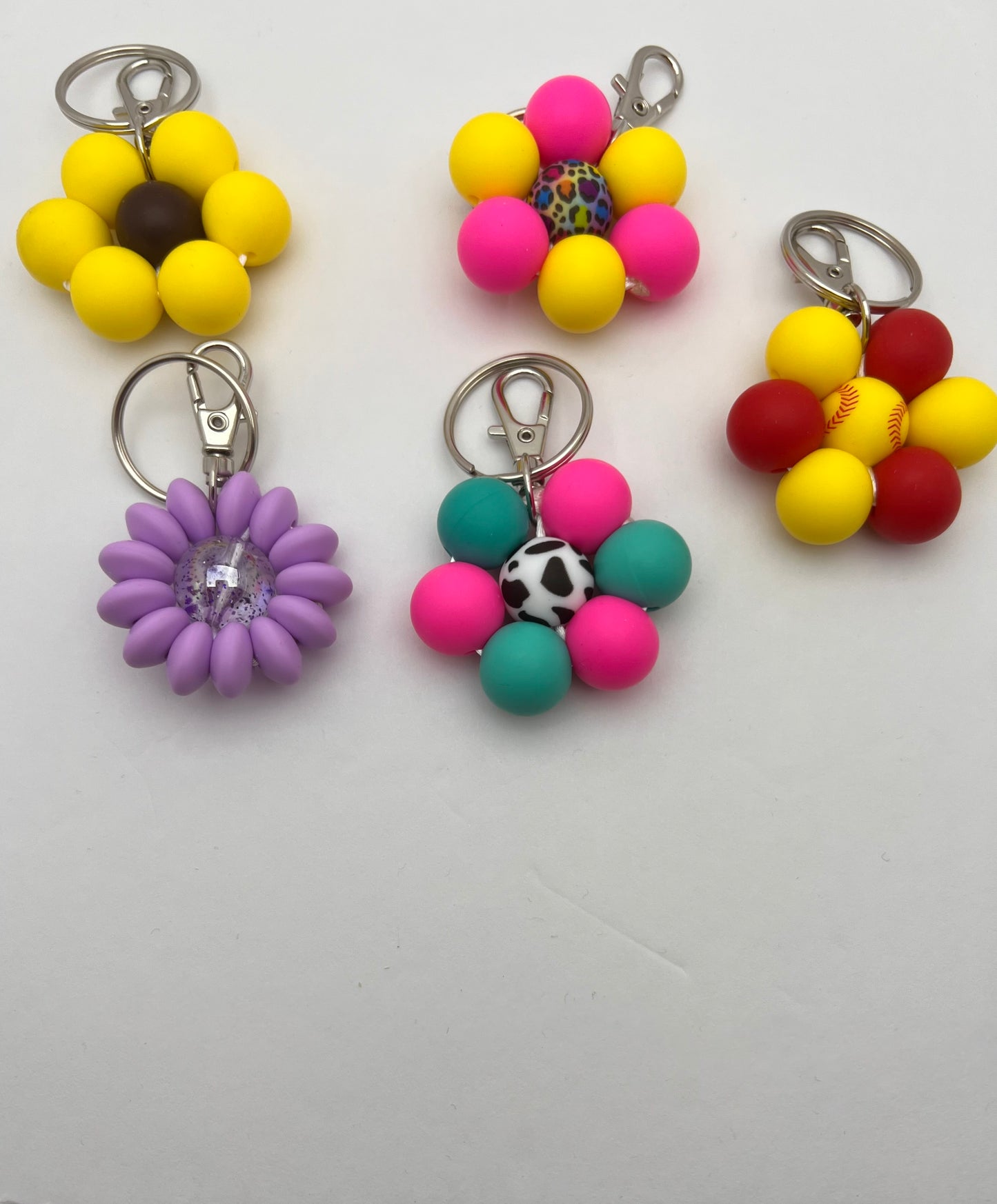 Custom Flower Keychain