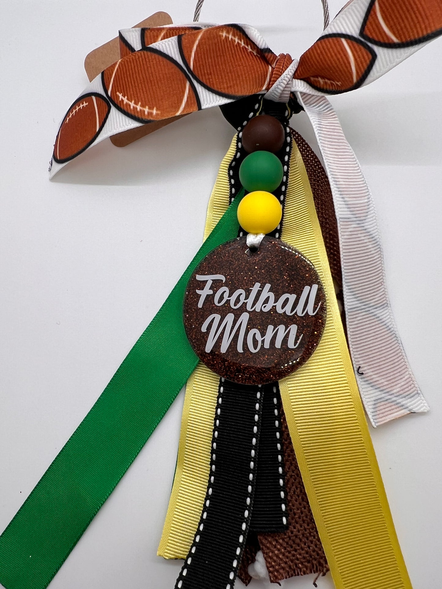 Football Mom Bag Charm