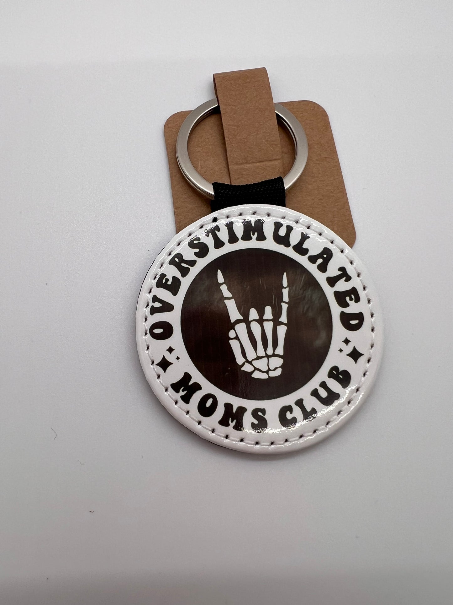 Overstimulated Moms Club Keychain