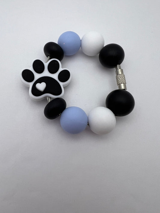 Paw Print Tumbler Charm