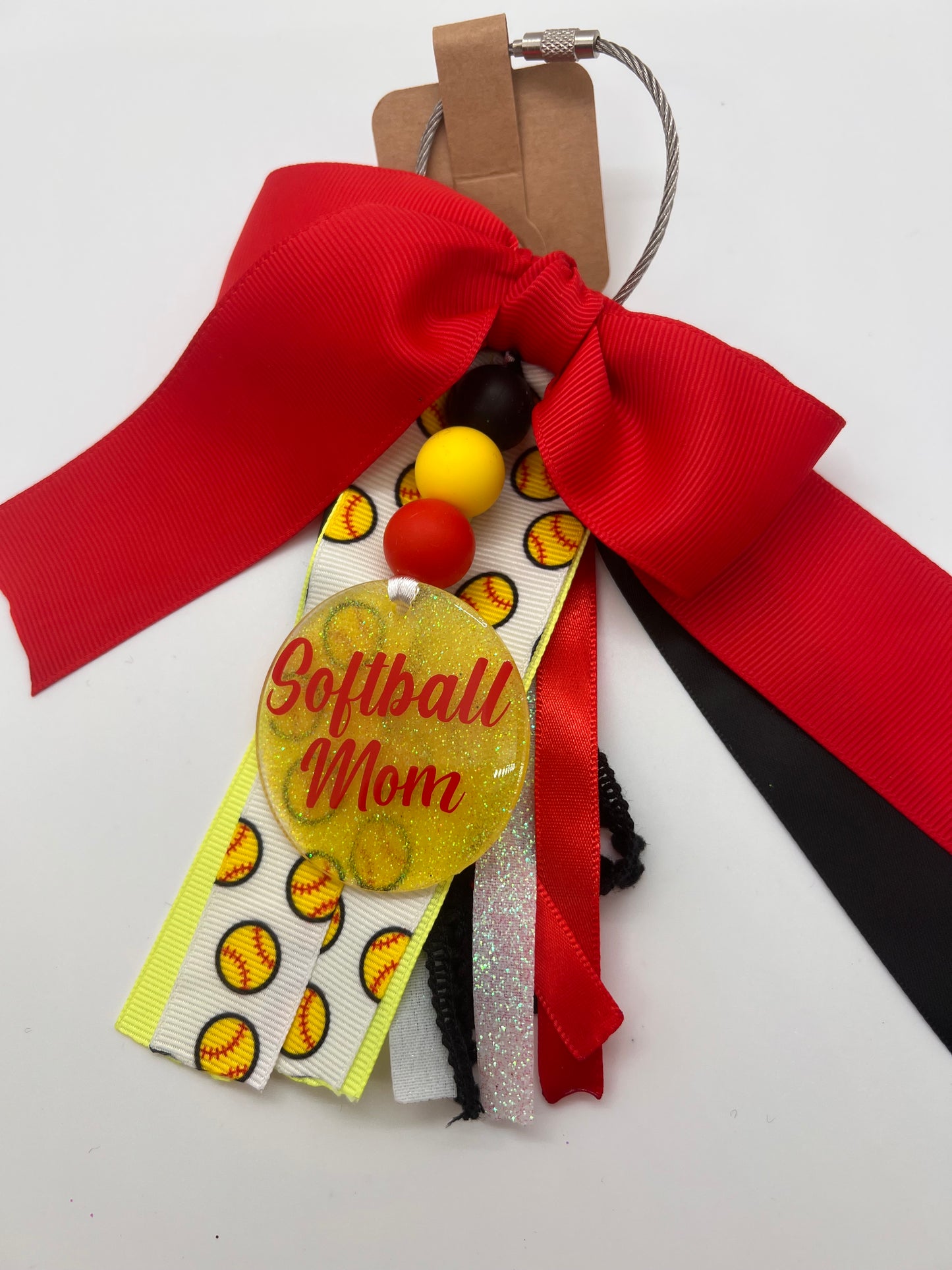 Softball Mom Bag Charm